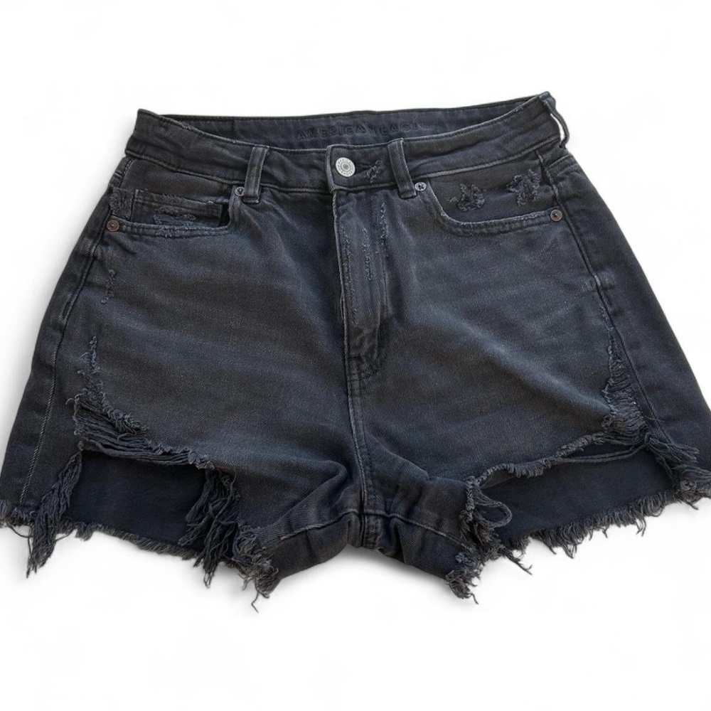 American Eagle Comfort Stretch Waistband Distressed Jean Shorts Size 4
